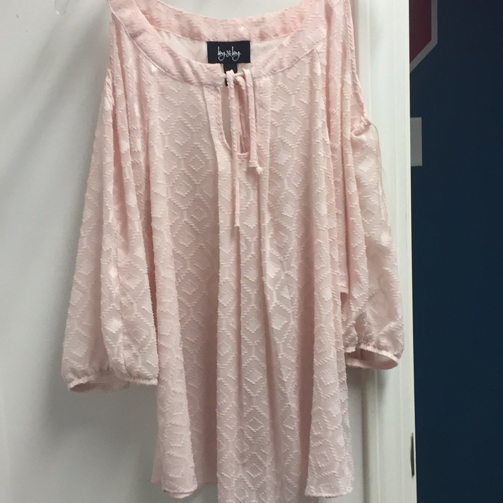 Open shoulder blouse